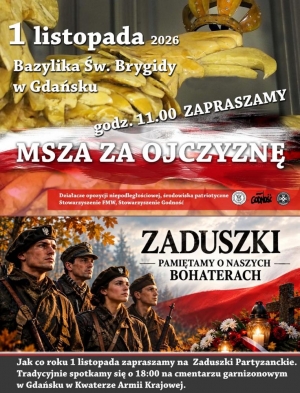 Msza św za Ojczyznę i Zaduszki Partyzanckie. 